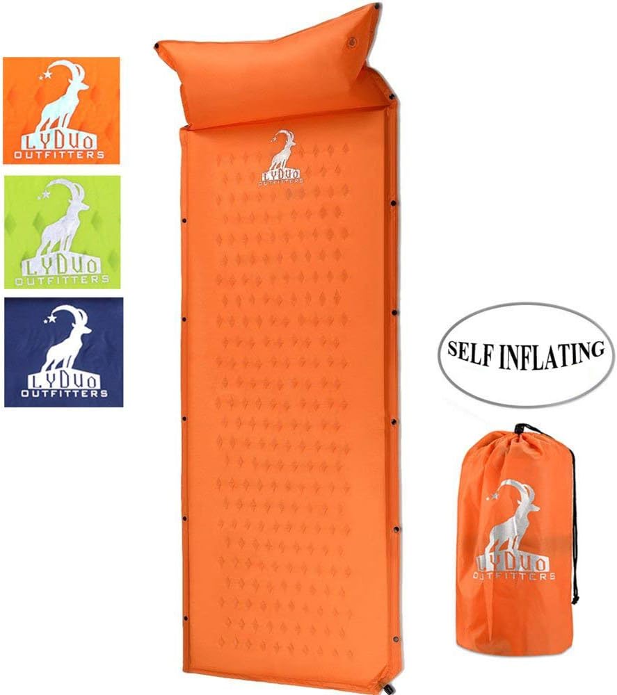 Double Hammock with Mosquite Net Breathable Quick-drying Parachute Camping Hammock with 2 x Premium Carabiners 2 x Hammock Straps (Orange01)