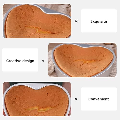 Miniatura 4 de Molde de pastel de corazón Molde para pasteles Molde para hornear jalea Molde para hornear DIY Molde para hornear Molde de flan Pan de postres Cajas
