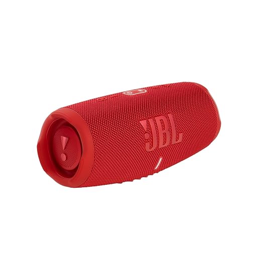 JBL Charge 5 Portable Bluetooth Speaker with Deep Bass, IP67 Waterproof and Dustproof, Up To 20 Hours of Playtime, Built-in Powerbank - Red