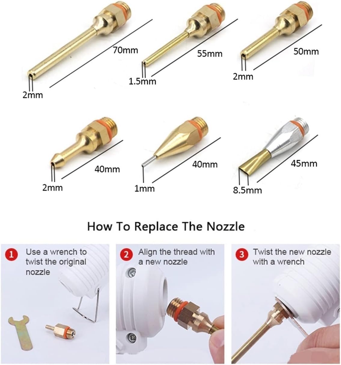 Hot Glue Gun Hot Melt Glue Gun Adjustable Temperature Glue Gun Nozzle 11mm Glue Sticks Professional Indusrial Melt Gun Adhesive Hot Gun for DIY Arts, Crafts and Quick Repairs (1.5x