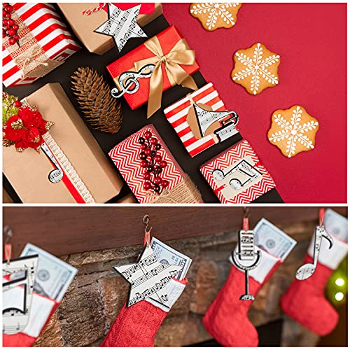 24 Pieces Ornaments For Tree Rock And Roll Wooden Christmas Ornaments Music Ornament Vintage Christmas Ornaments Star Garland For Christmas Tree Ornament Home Rock Roll Party (Winter Style) #TOP4