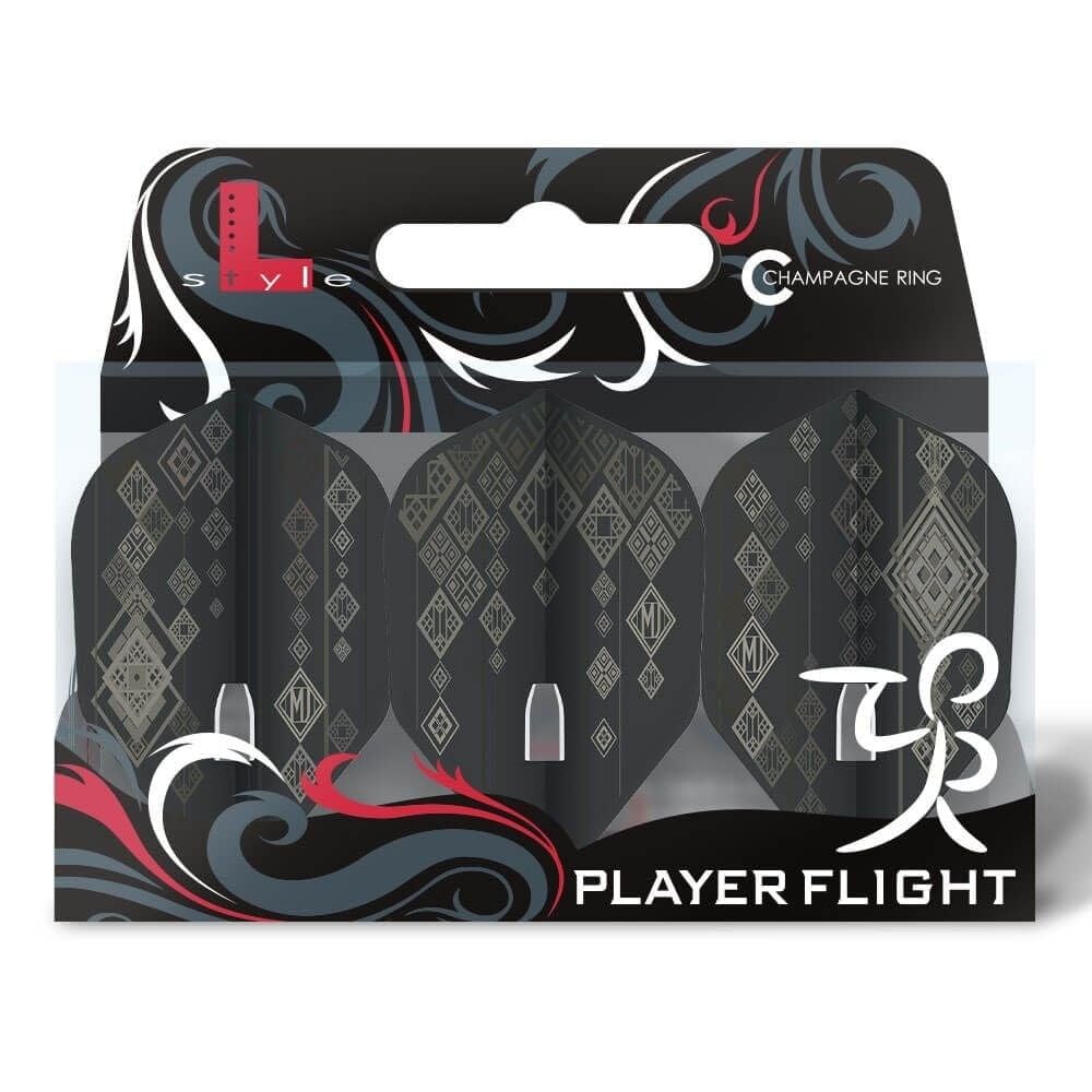 LSTYLE L3 Shape Jon Light League 2019 Black - Dart Flights
