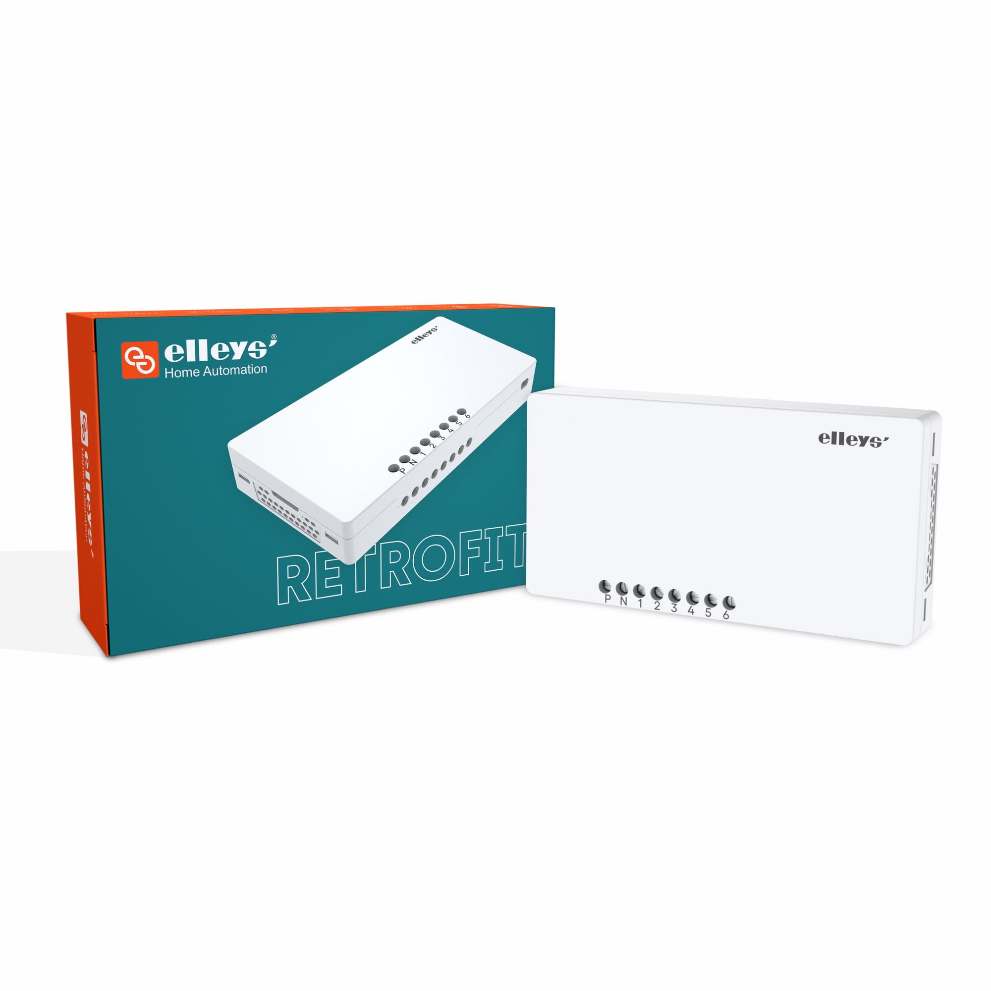 Elleys Retrofit Wi-Fi 6 Node Smart Switch For Home Automation | Fits Into Existing Switchboard And Works With Existing Wiring | App Control| Voice Compatibilty With Alexa, And More - (Pack Of 1)