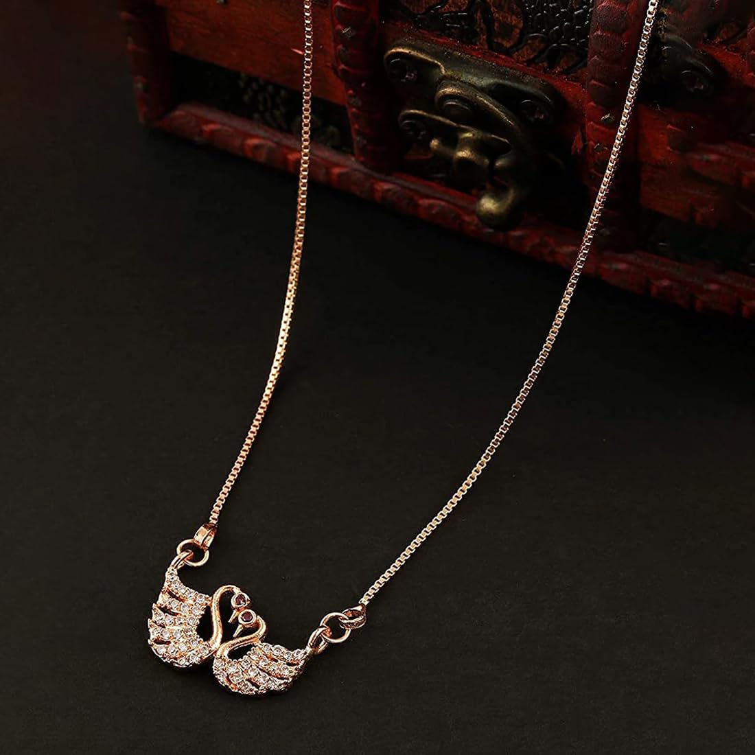 Swan and Butterfly Pendant Combo for Girls and Women