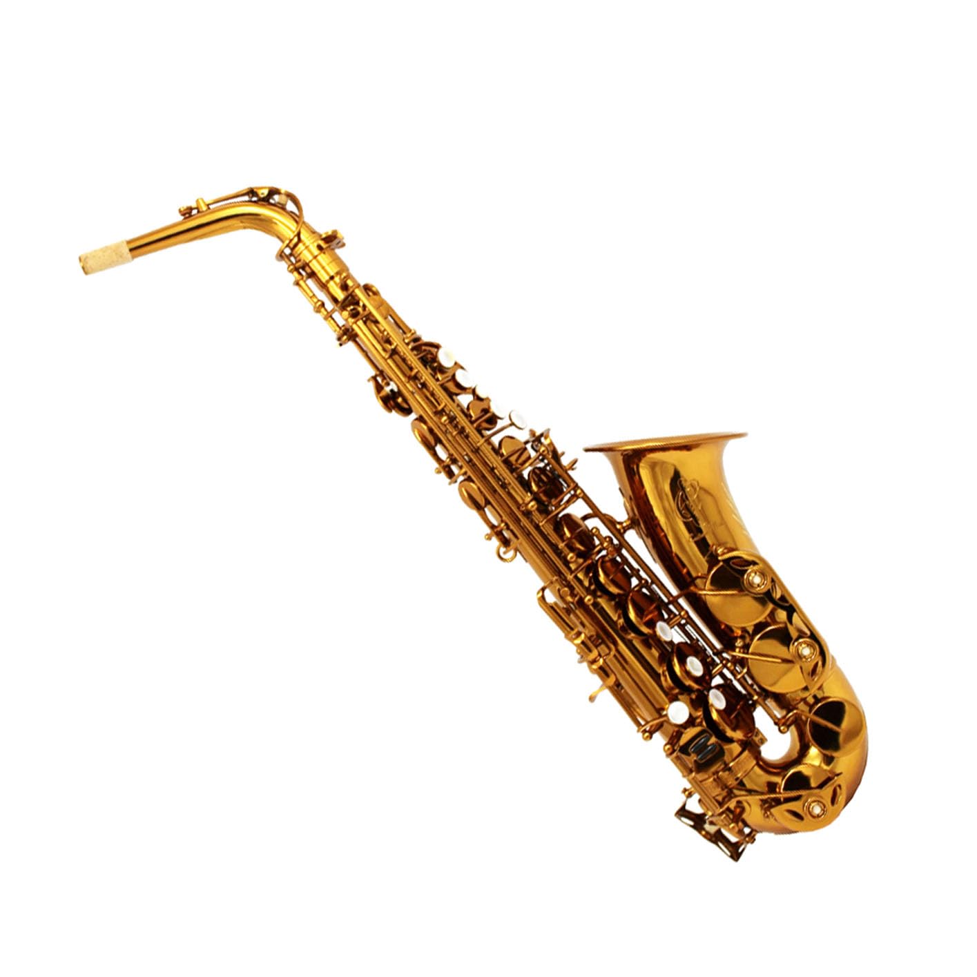 Amazon.com: Eastern music dark gold lacquered alto saxophone Mark