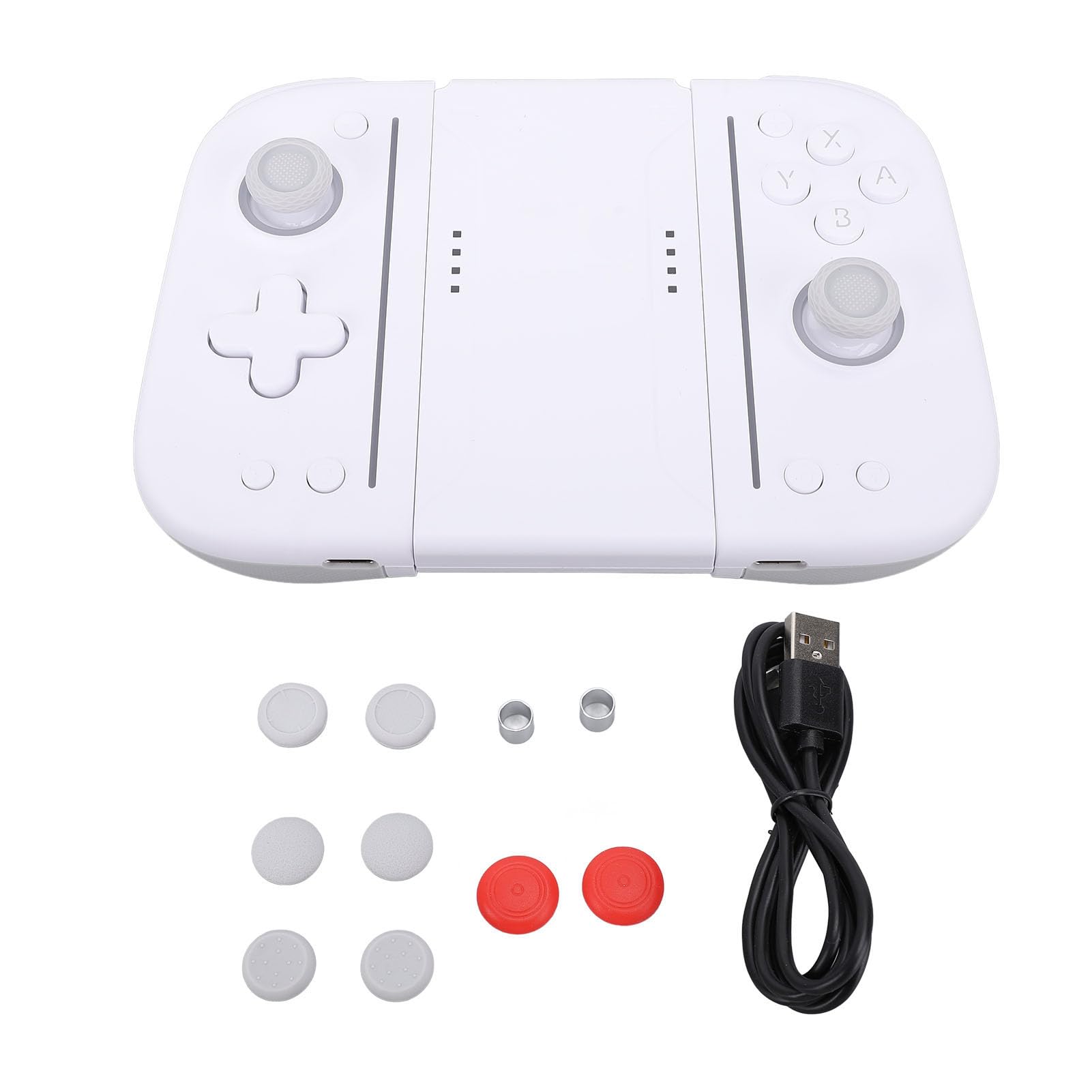 Generic Controlador de Juegos, Consola de Juegos con Llave Mecánica Eficiente y Duradera para el Hogar (Blanco Gris)