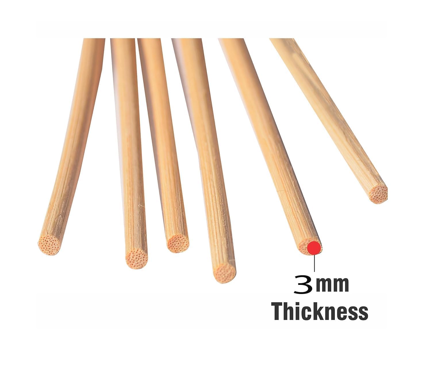 McMus Natural White Reed Sticks for Diffuser – 7.5 Inch Rattan Aroma Diffuser Sticks for Home Fragrance, Ideal for Bedroom, Living Room, Guest Room – Elegant Room Decor (Pack of 60 Stick) 2