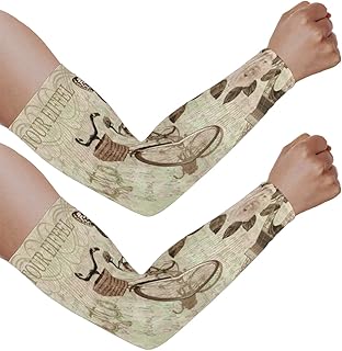 Mangas de braço com proteção solar UV para homens e mulheres, mangas personalizadas folk-rosa protegem os braços esportes mangas de braço proteção solar mangas de braço capa protetora UV, rosa