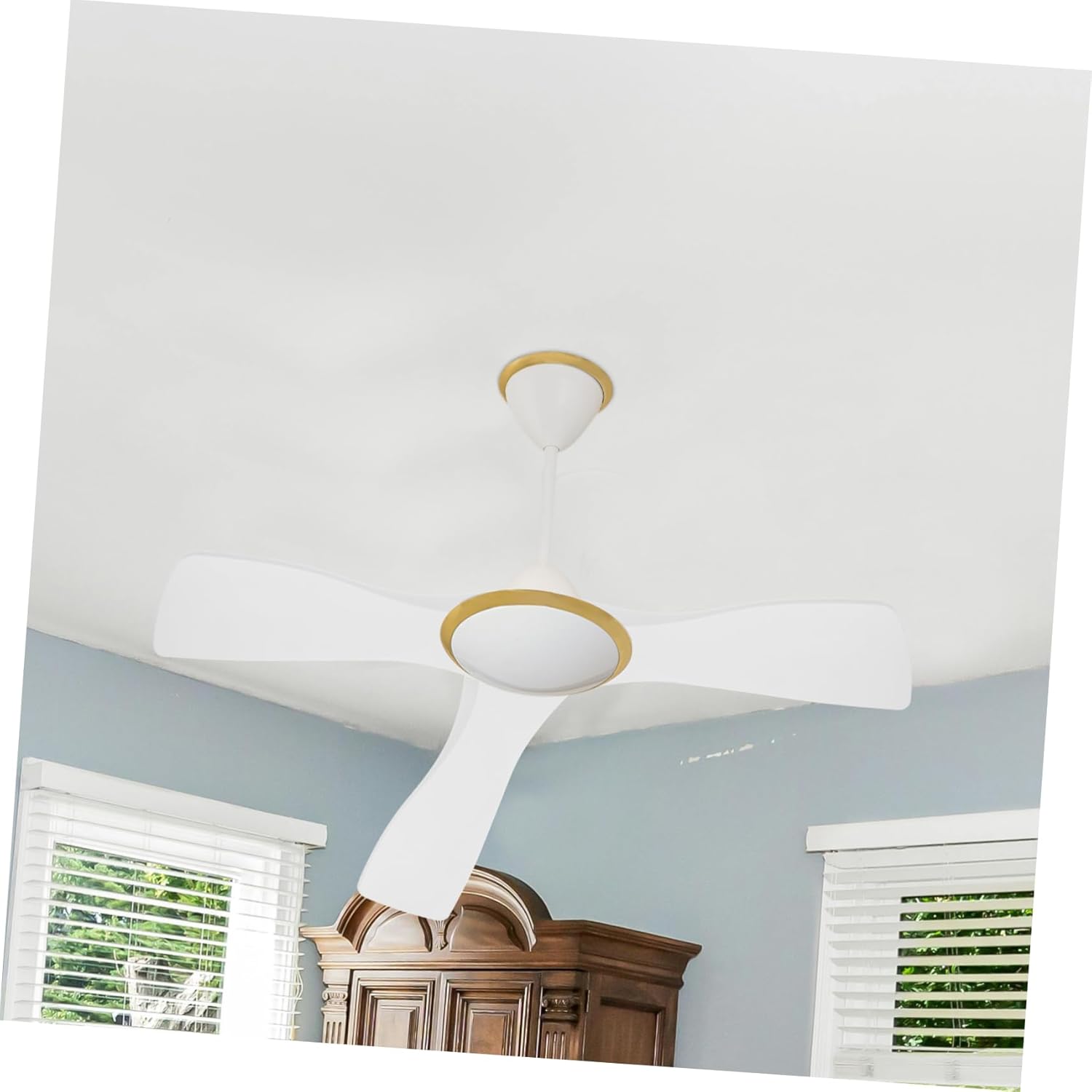 3pcs Plastic Ceiling Fan Blades for Easy Replacement Traditional Design for Enhanced Airflow for Living Rooms Bedrooms and Offices Effortless Installation