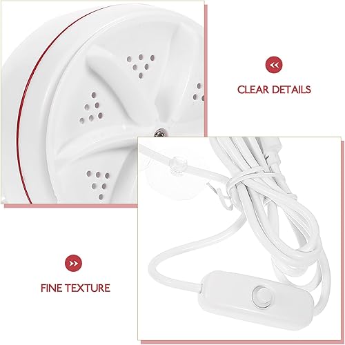 Miniatura 8 de POPETPOP Lavadora portátil Mini USB Turbo Lavadora para Viajes Uso Doméstico Fregadero Lavadora Inteligente con Rotación Avanza-Retroceso