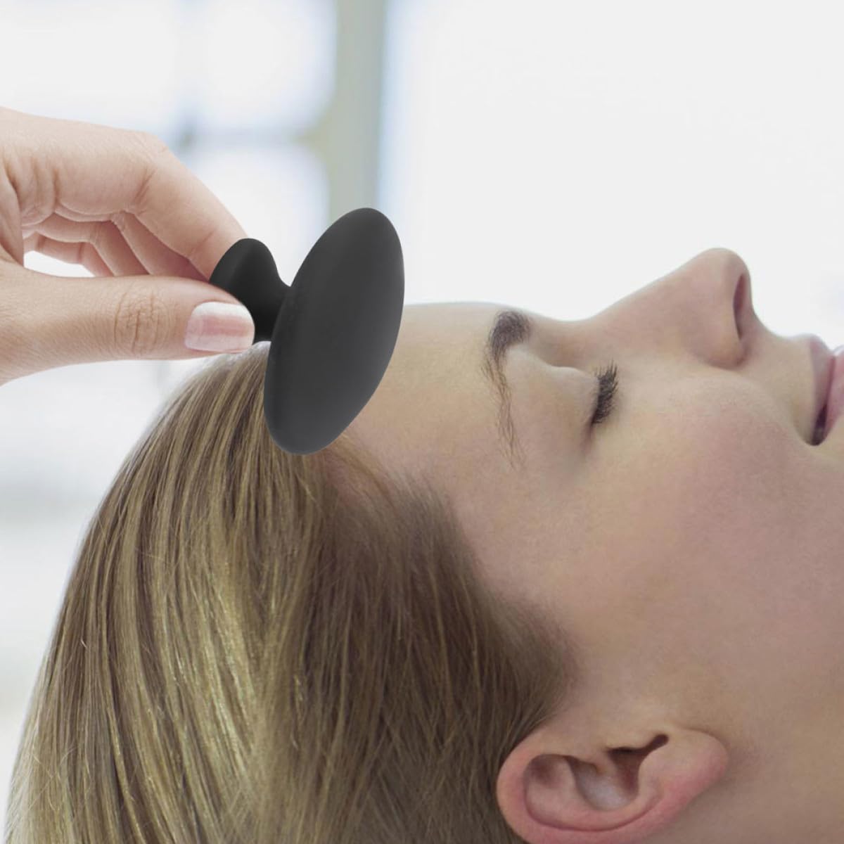 Ciieeo Massaggiatore Pietre Calde e Basalto 4 Pezzi per Massaggio Viso e Rilassamento Muscolare Strumento Gua Sha per Trattamento Facciale