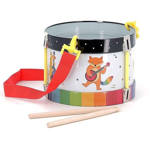 Vilac - Tambor Arco de Cielo - Andy Westface - Instrumento Musical - Juguete de Metal y Madera