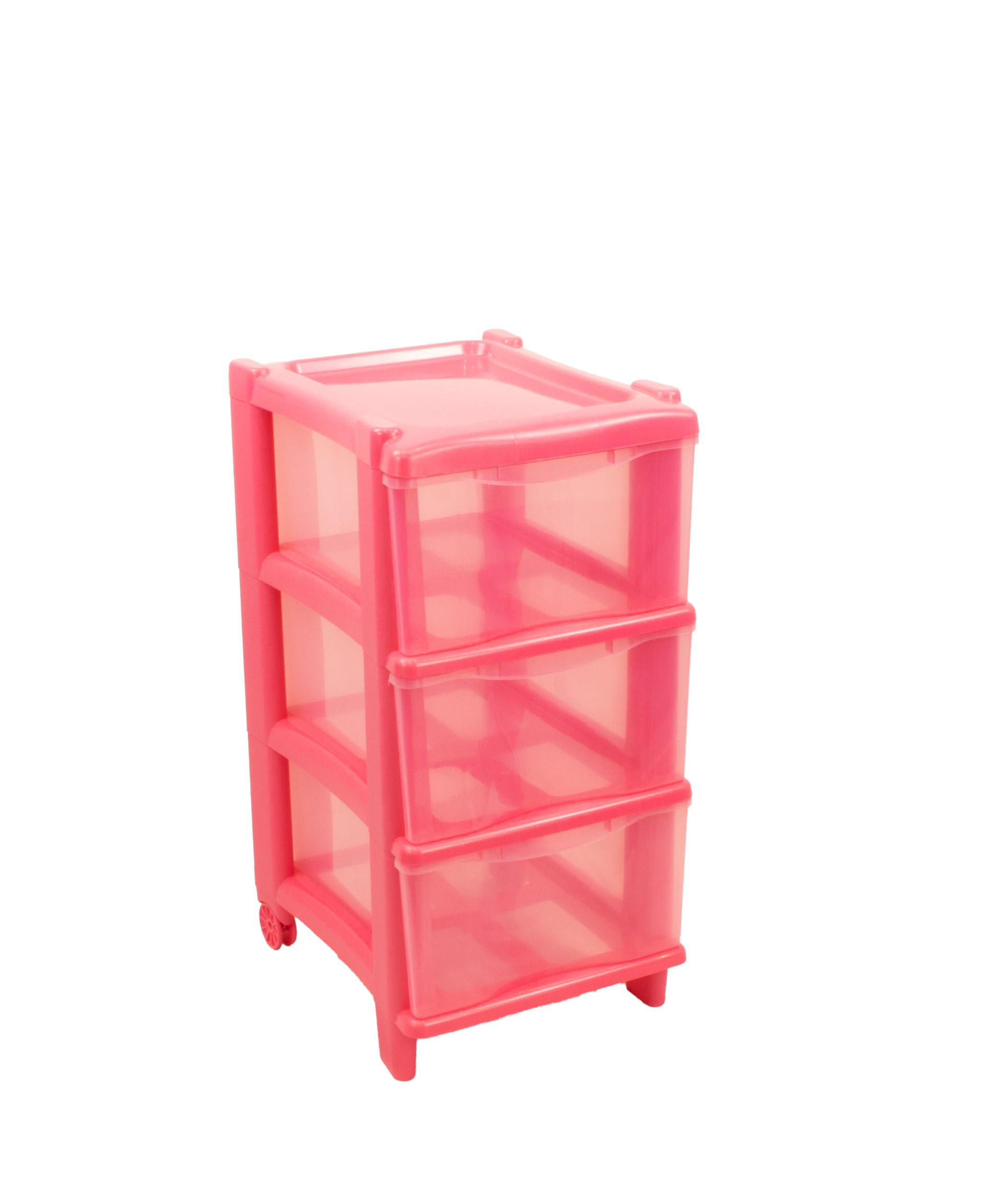 Cassettiera Essential Cassie GIO'STYLE | 3 Cassetti Rosa | H60cm | Made In Italy