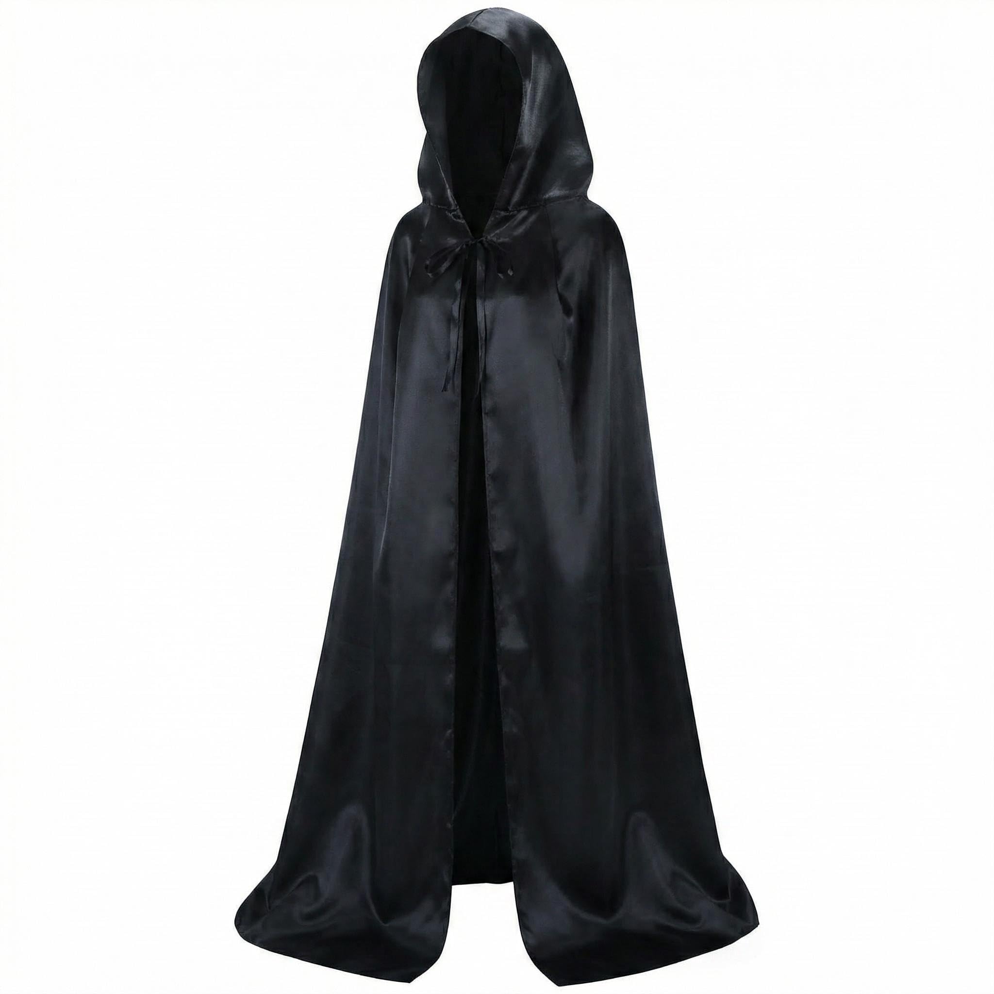 Proumhang Larga Capa con Capucha Medieval Vampiro Traje de Bruja Mujer Halloween Disfraz Carnaval Navidad Adulto - 2