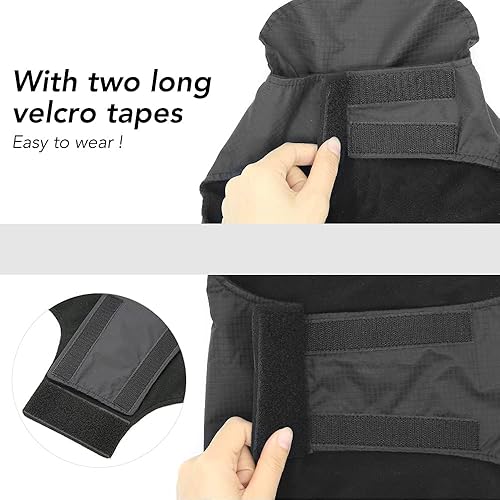 Miniatura 2 de Vizpet Impermeable para perro, chaqueta impermeable para perro, chaleco cálido de alta visibilidad, ropa para perros pequeños, medianos y grandes