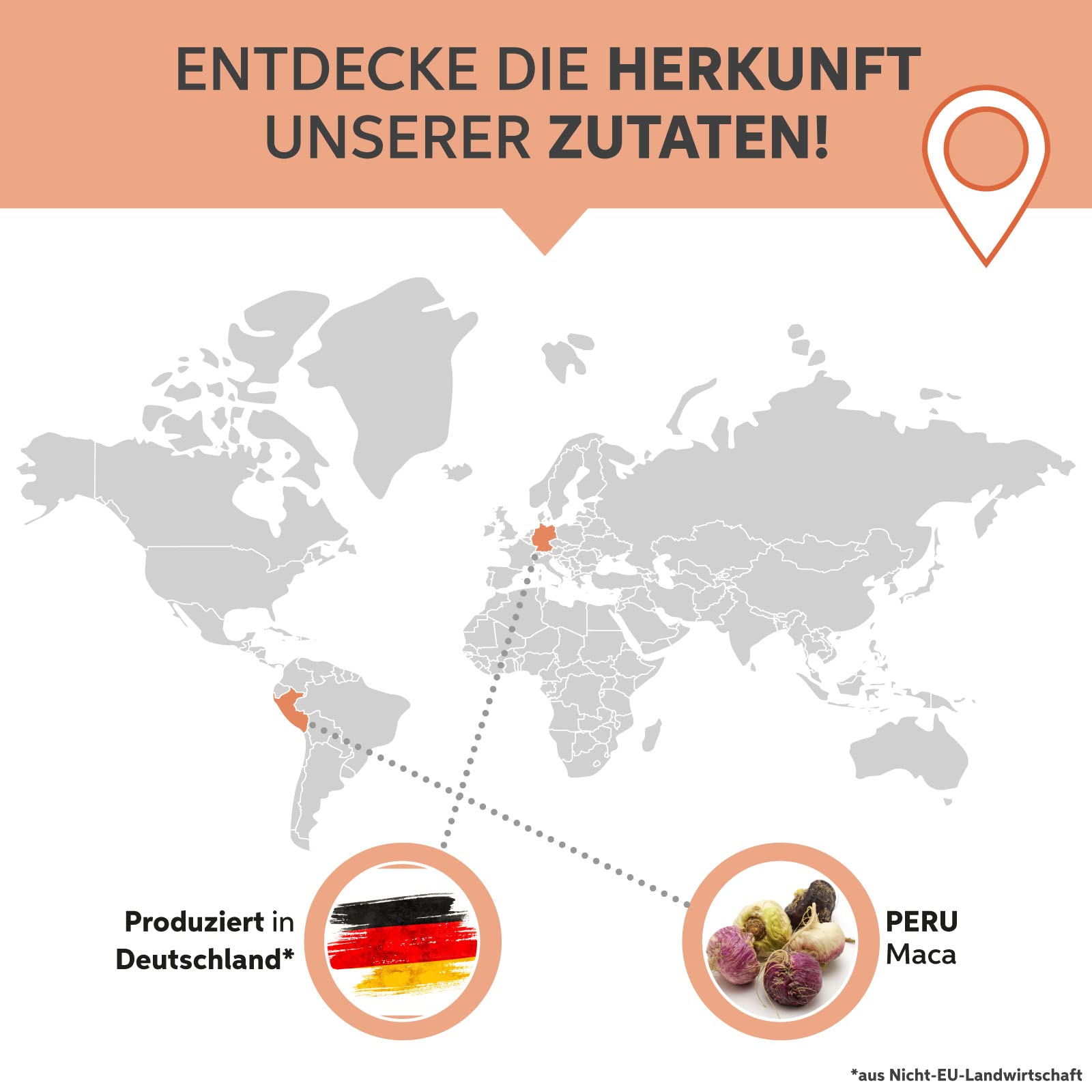 Maca Tabletten 4000 Presslinge aus Peru | Hochdosiert 5000mg Tagesdosis | Premium Rohkost-Qualität | 100% rein ohne Zusätze