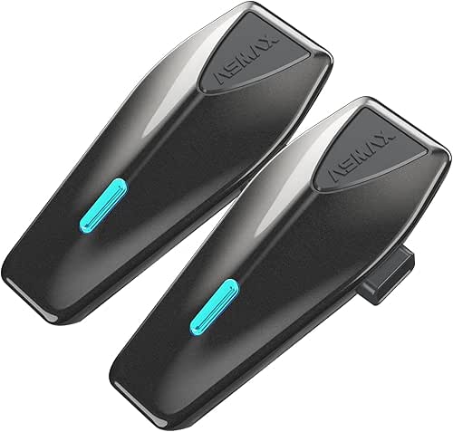 ASMAX S1 Intercom Moto, 8 Motocyclistes Mesh Bluetooth Casque Moto,