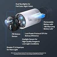Vista 4 de Tapo TP-Link - Cámara de seguridad inalámbrica para exteriores, 2K QHD, visión nocturna a color, sensor starlight, detección
