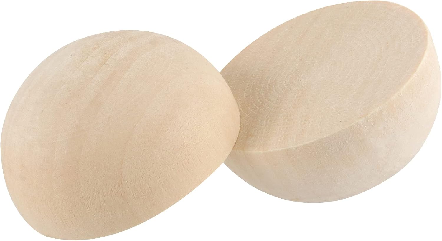 50 PCS 2 Inch Half Wooden Balls, Unfinished Split Wood Balls, Natural Half Wooden Balls for Crafts, Ornaments, DIY Projects - Image 3