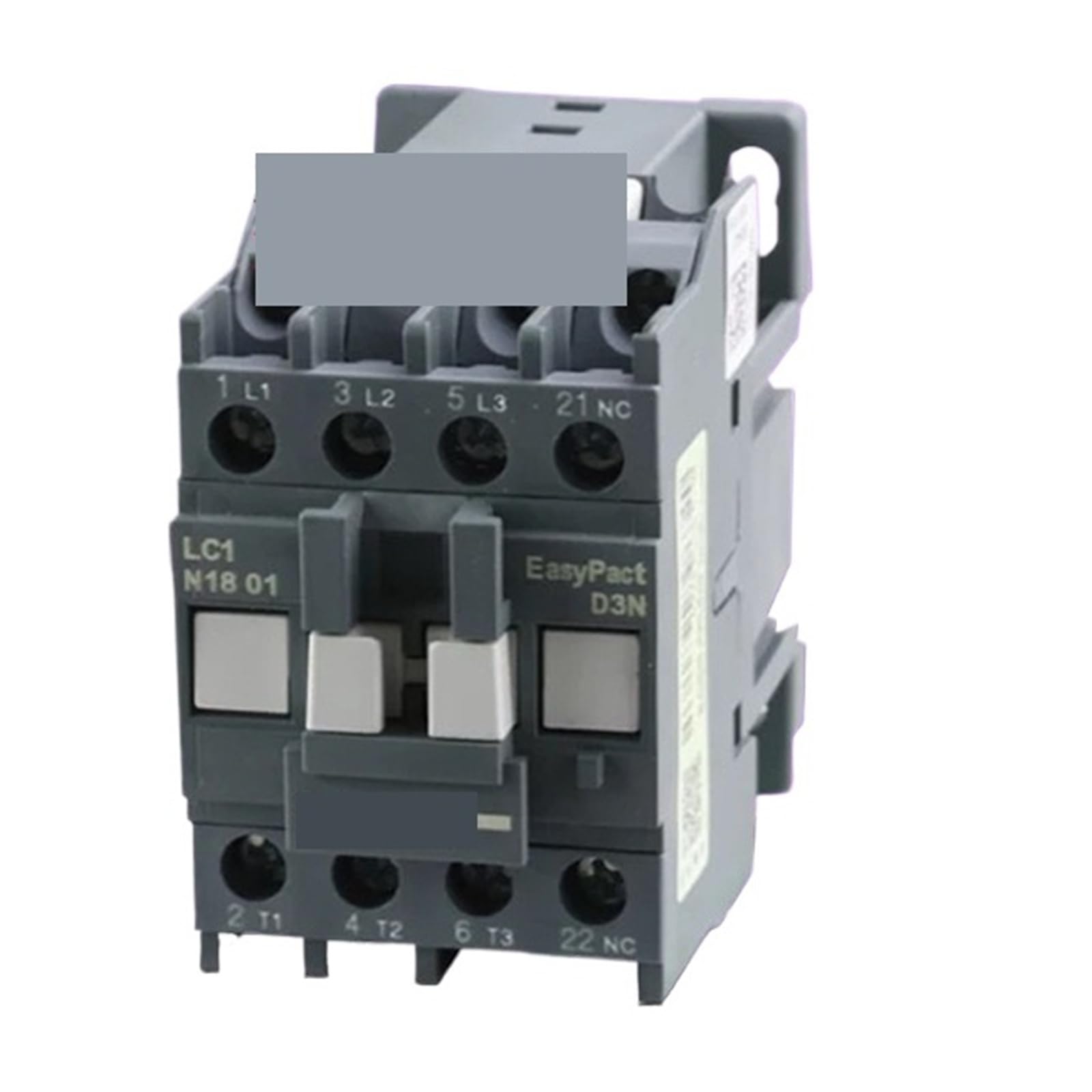 Contacteur tripolaire CA 18 A avec bobine 380V haute tension et sécurité 1 NF