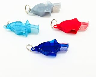 4套 海豚 Profy 口哨/口哨 银色 + 透明蓝色 + 红色