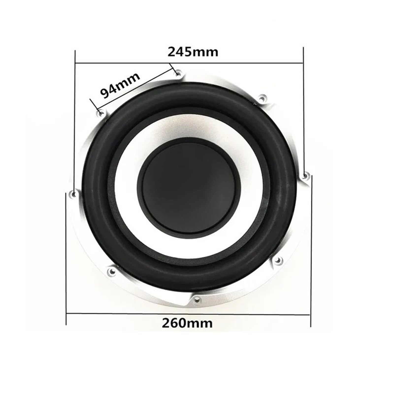 tweeter auto Tweeter per Auto 1 pz. Subwoofer per auto ad alta potenza da 1000 W, bobina da 50 mm, con bordo in gomma, cono in carta non pressato, 4 Ohm