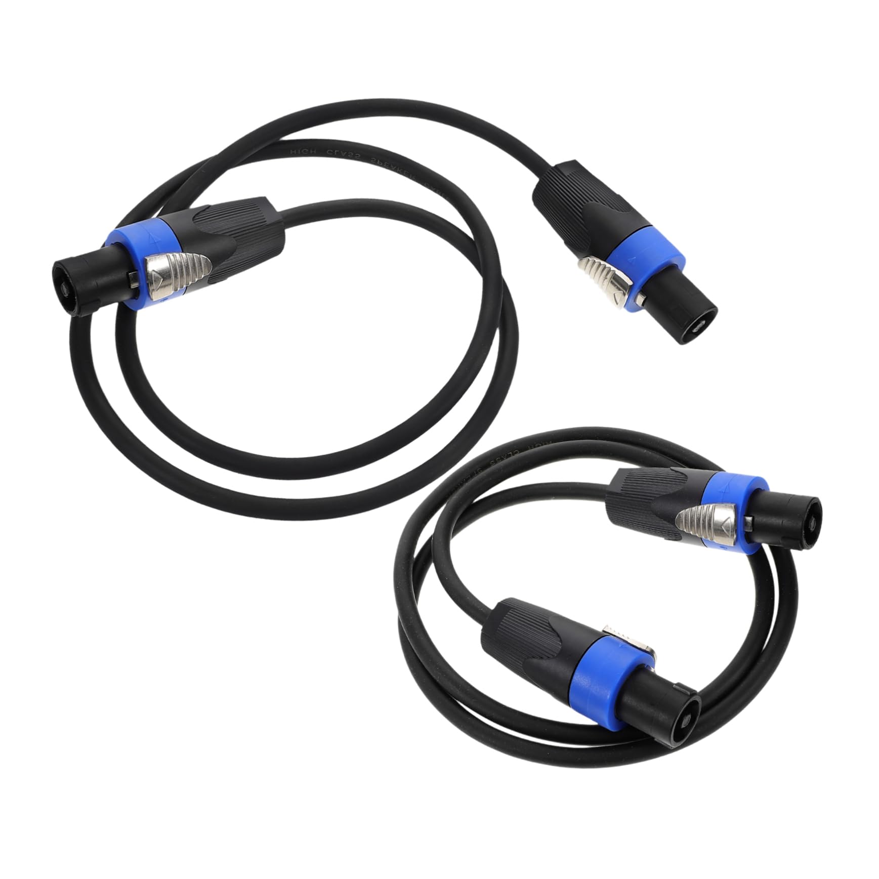 ibasenice 4-core Pure Copper Professional Audio Cable for Speaker Noise-canceling Plugs Home Theater Stage Car