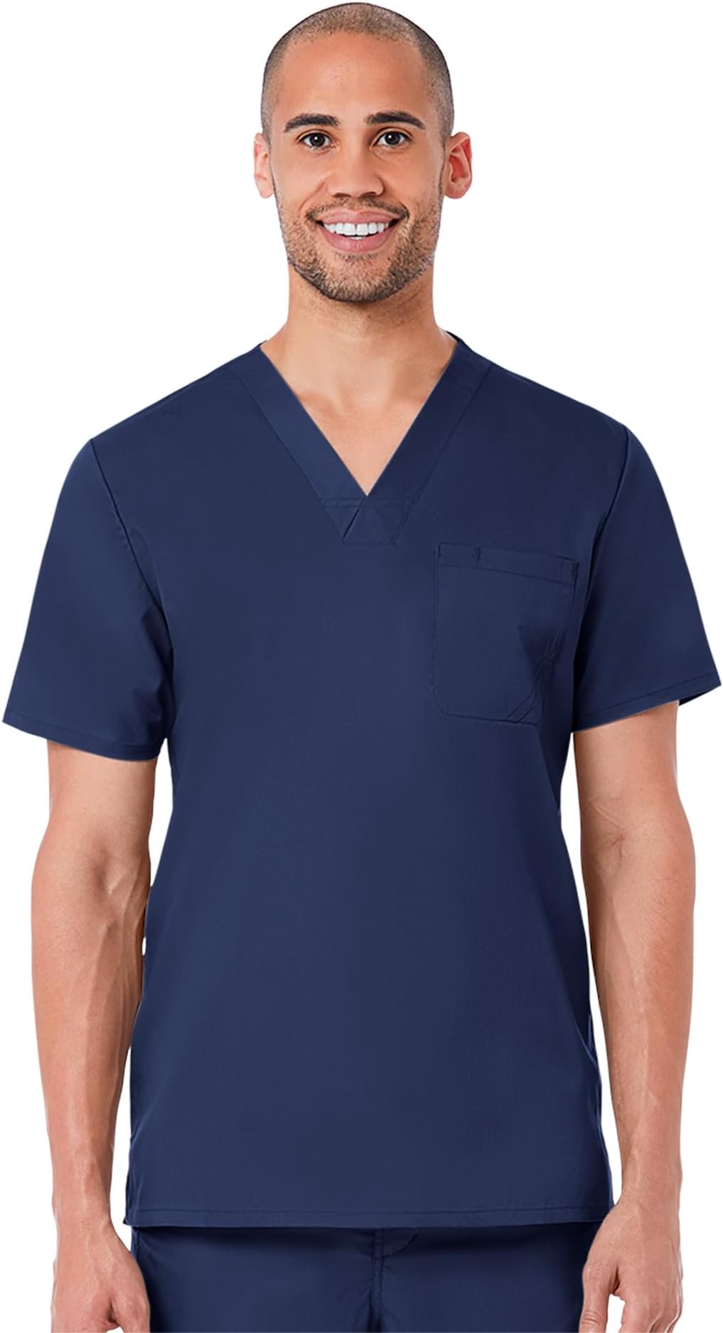 EON Men's One Chest Pocket V-Neck Top True Navy