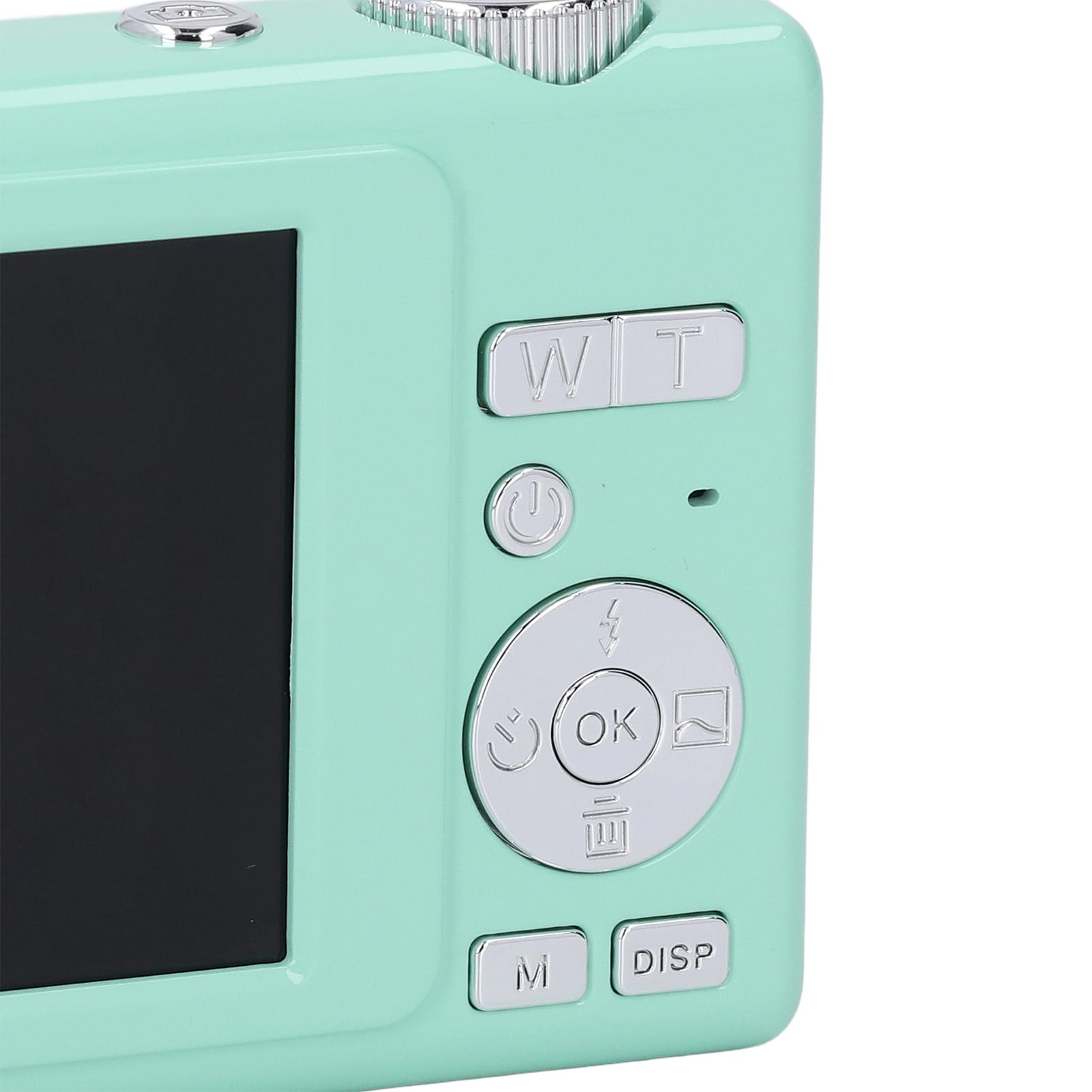 Aparat Cyfrowy 4K Autofokus 48MP Anti Shake 16X Zoom Cyfrowy Filtry Upiększające Przenośny Aparat Kompaktowy Podwójny Ekran dla Studentów (GREEN)