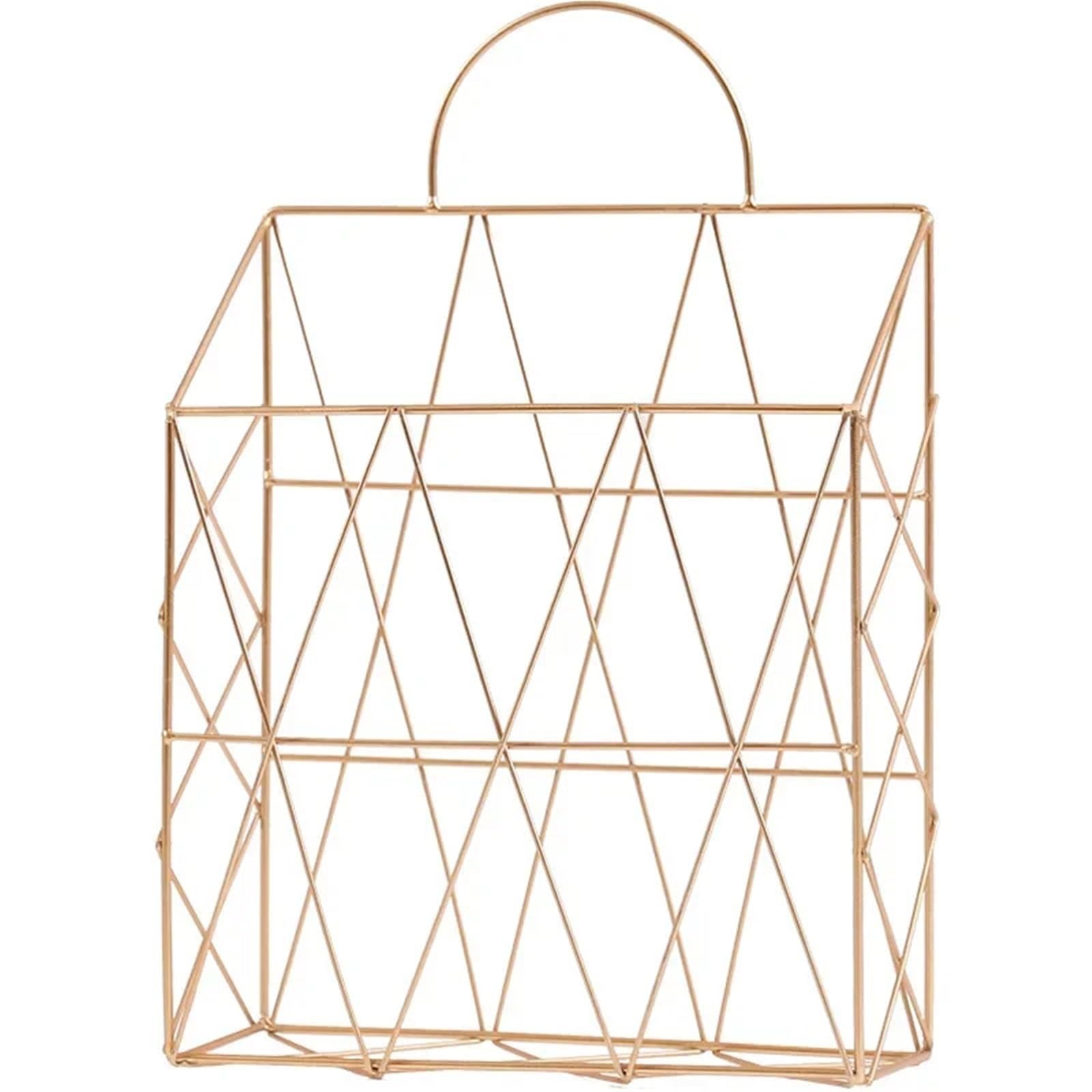 LOVSSU Newspaper Rack Newspaper Magazine Archives Basket, Office Household Articles, Sub - Wall Art Deco Rack, Simple Style