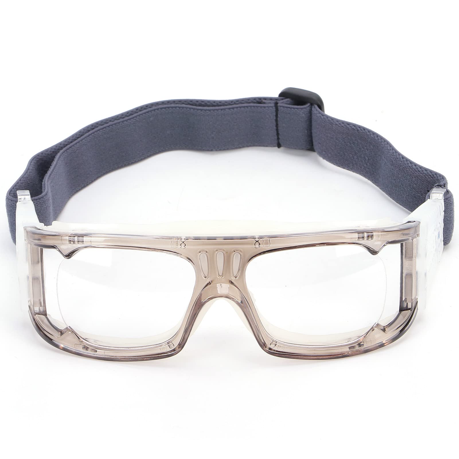 RiToEasysports Sports Goggles,Impact Resistance Basketball Goggles Football Protective Glasses with Adjustable Strap(Grey) Outdoor Glasses Sport Equipment
