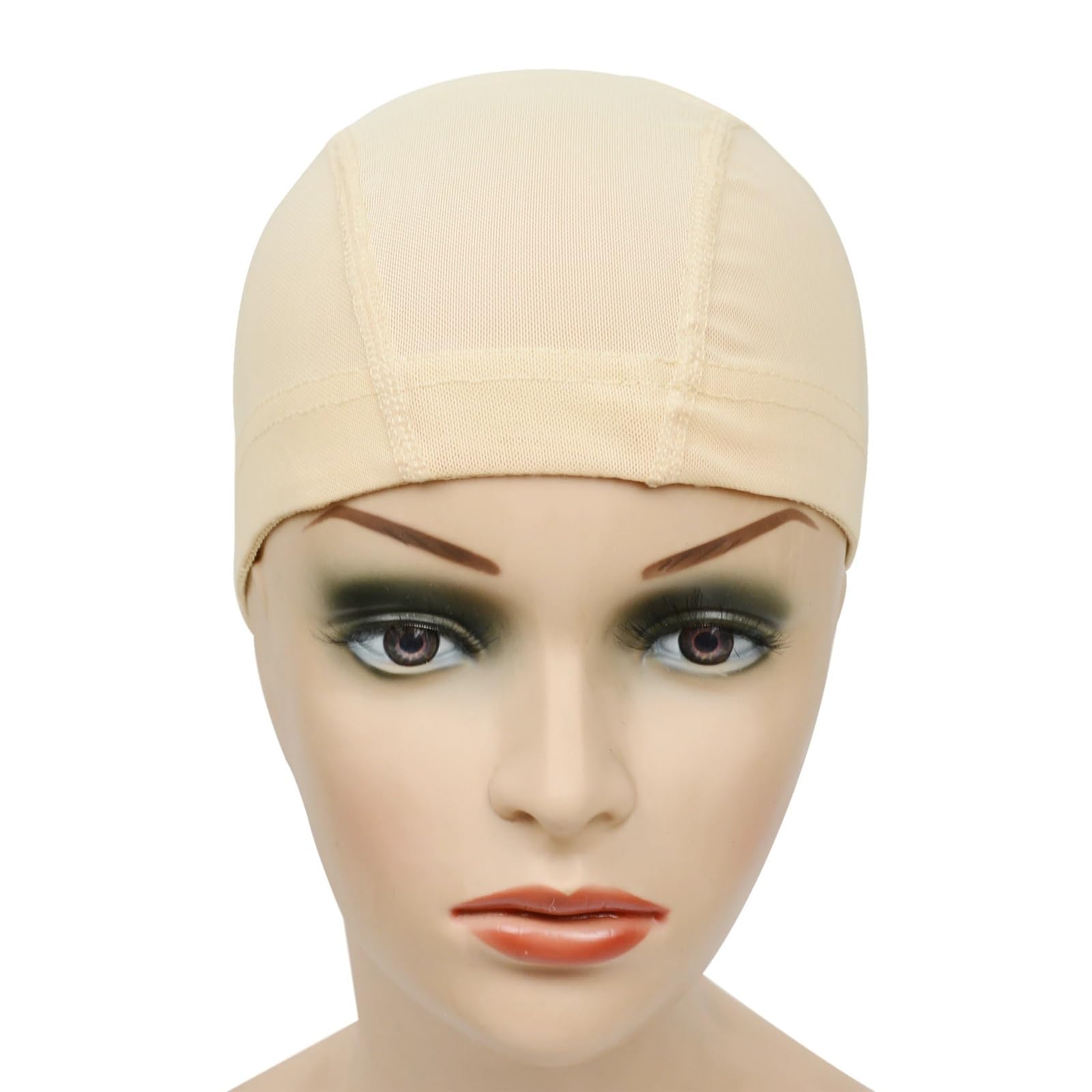 12 Teile/los Schwarz, Beige Dome Cornrow Perücke Kappen Einfacher Nähen In Haar Dehnbare Weben Kappe Elastische Nylon Atmungsaktive Mesh Net haarnetz für Cosplay Party(Black Mesh cap M)