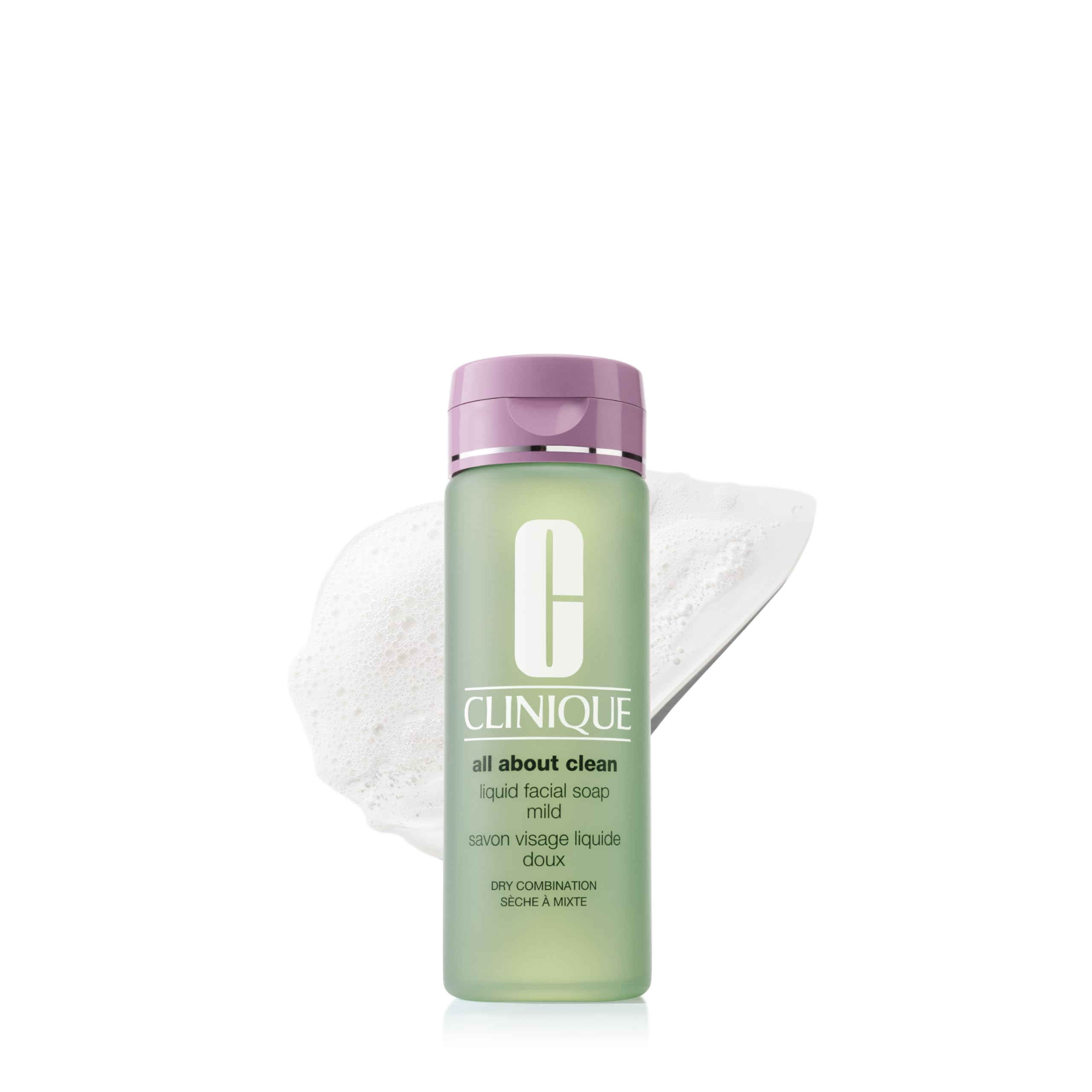 Clinique All About Clean Savon Visage Liquide Doux, pour Peaux sèches à mixtes, 200 ml