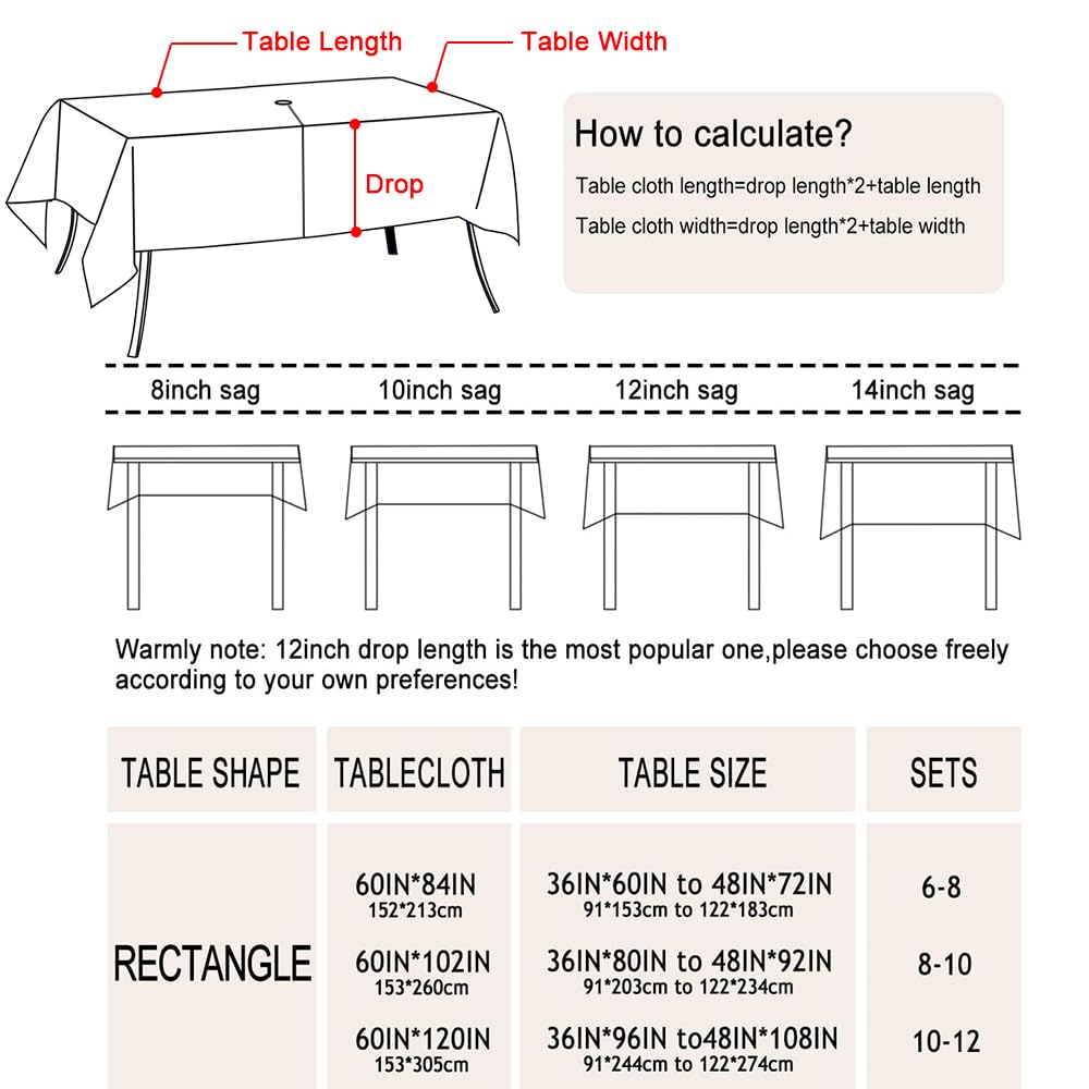 Chickwin Tovaglia da Esterno Rettangolare Antimacchia Lavabile 210x150cm con Foro per Ombrellone