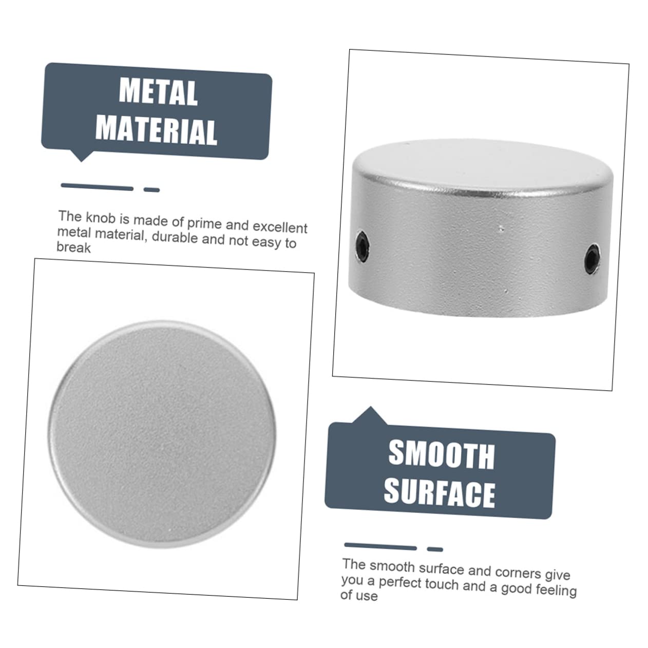 OFFSCH 4-pack Guitar Footswitch Toppers Metal Guitar Effect Pedal Protection Cap Silver Easy Install Guitar Parts