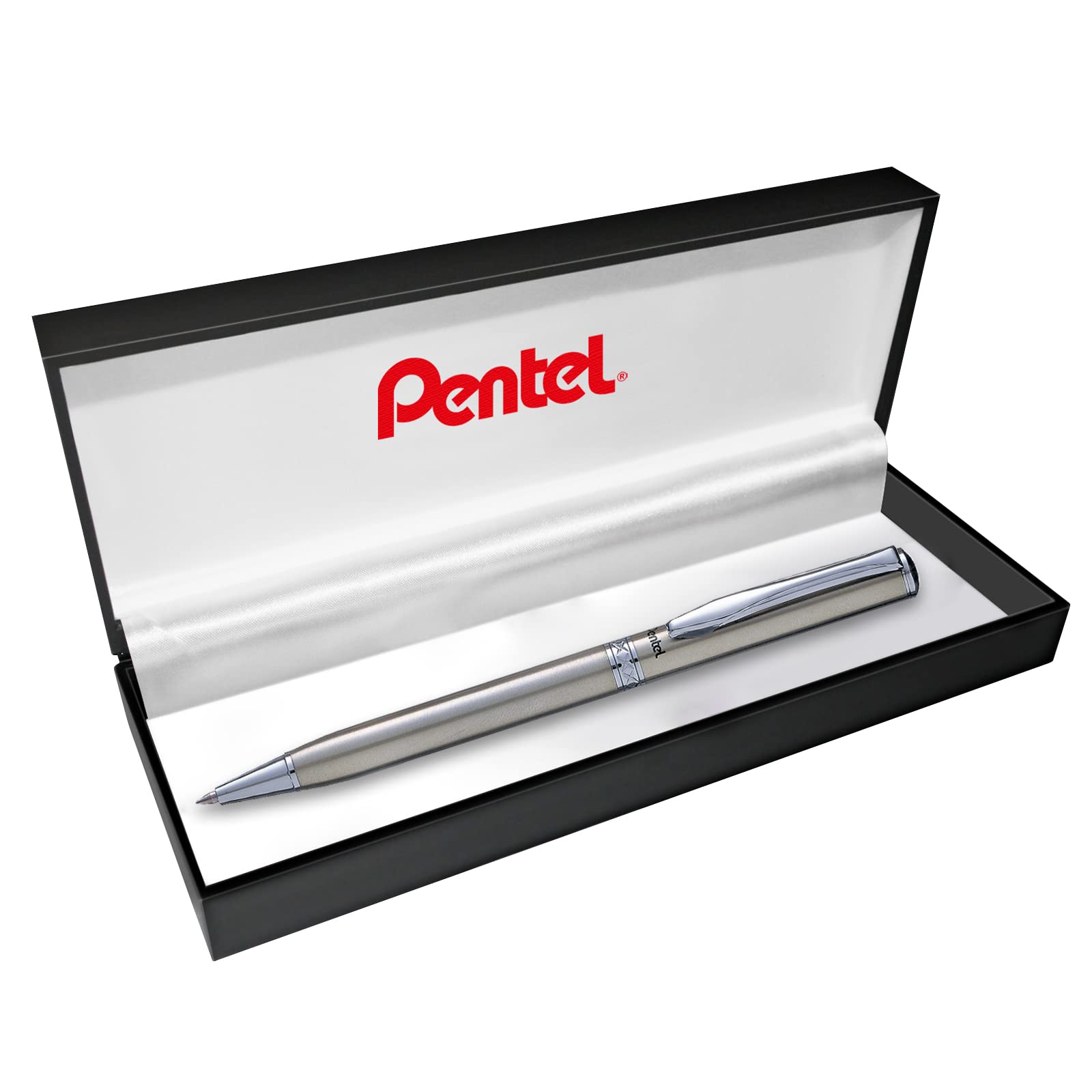 Bolígrafo Pentel Sterling Symphony Plata - Tinta Negra | Cuotas
