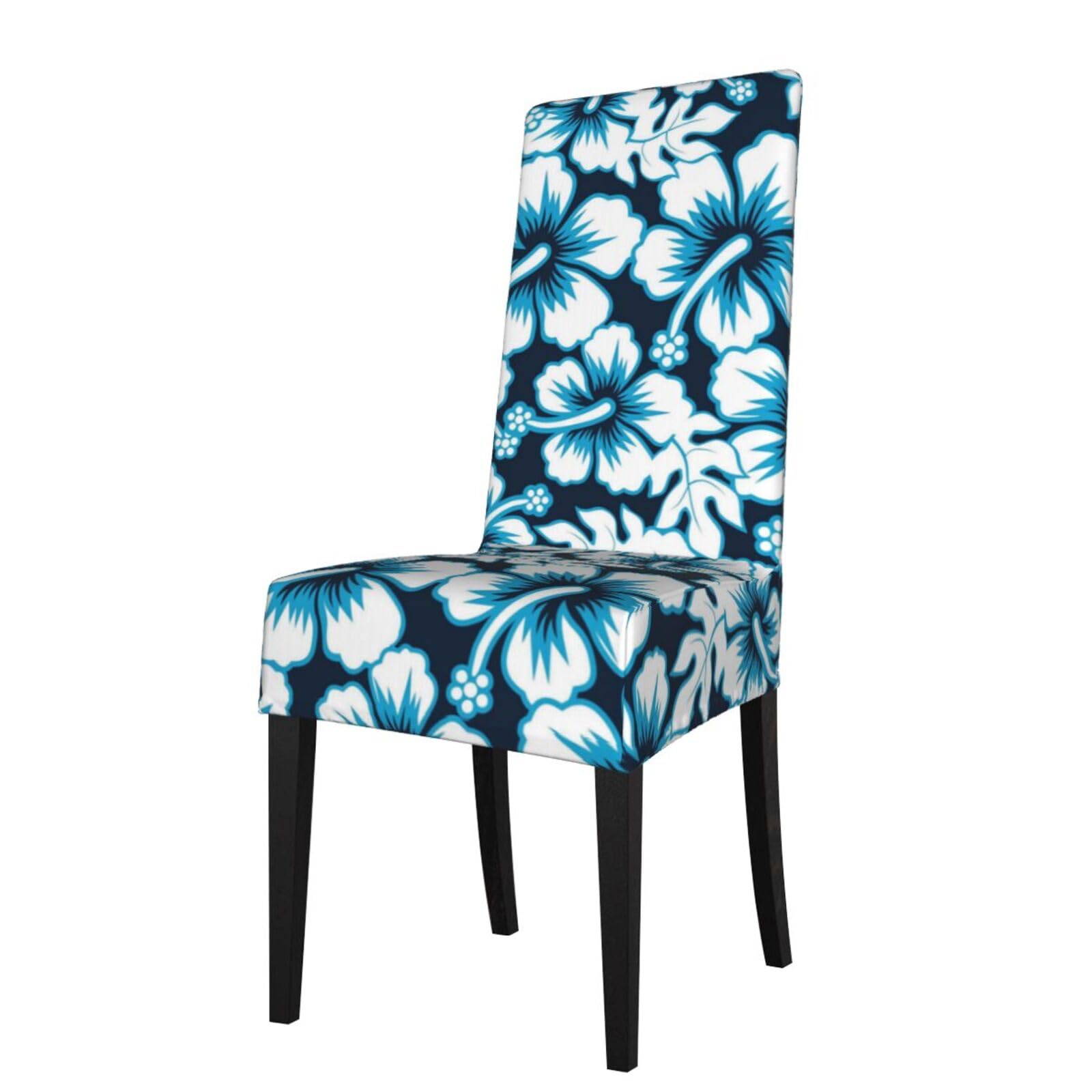 LKYMOH Floral Hibiscus, Chair Covers Stretch Chair Slipcovers for Dining Room, for Party Pet Protection Universal Fit Soft Polyester