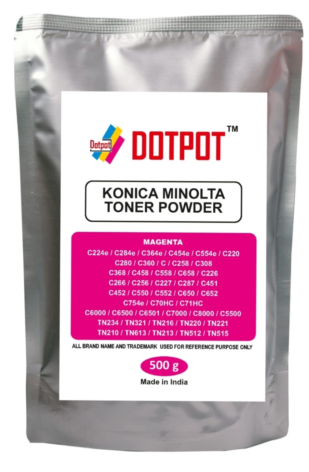 Dotpot Original KONICA MINOLTA C224, C258, C220, C280,TN321, TN216, TN221, TN512, TN514 Magenta Color Toner Powder 500g Magenta (B09TGV5ZHD) Amazon Price History, Amazon Price Tracker