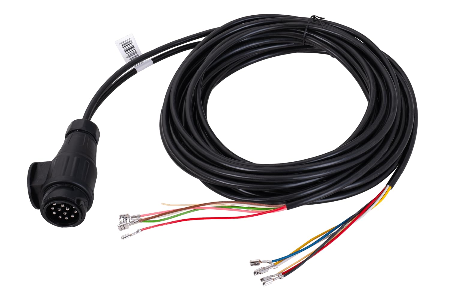 MANTES Anhängerkabelbaum 7 m 13 polig universal 12 V 7 m 0,75 mm2 13 polig 5 Funktionen für Anhänger Autotransporter und Wohnwagenanhänger 7 m Positionslicht Rückfahrlicht Blinker