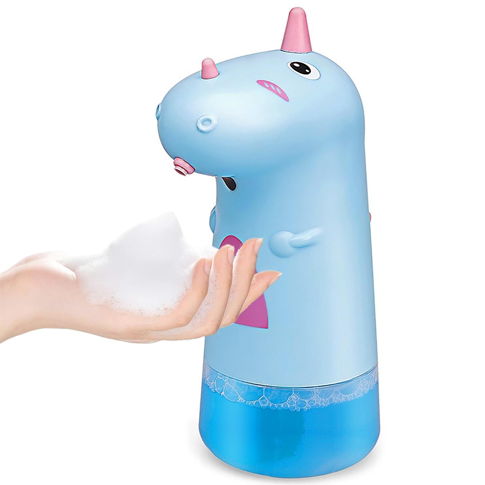 Automatic Soap Dispenser for Kids, Cute Dinosaur Kids Foaming Soap Dispenser, Touchless Soap Dispenser, Suit for Bathroom, Kitchen, Countertop