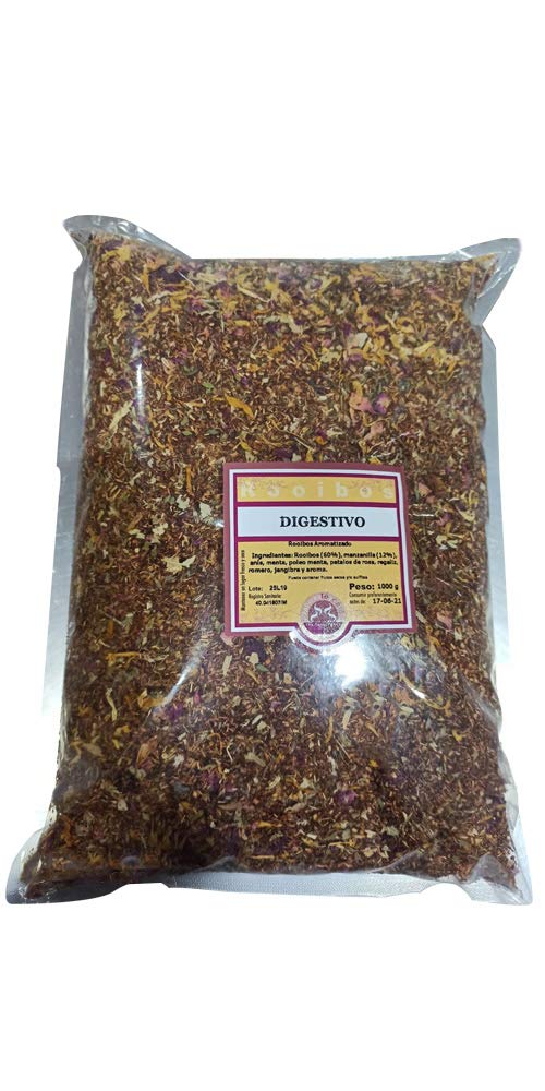 ATE Y CAFE THE FLAVOUR SHOP Tè Rooibos Digestivo Hebra Leaf alla Rinfusa Infusione Dimagrante Naturale 1 Kg
