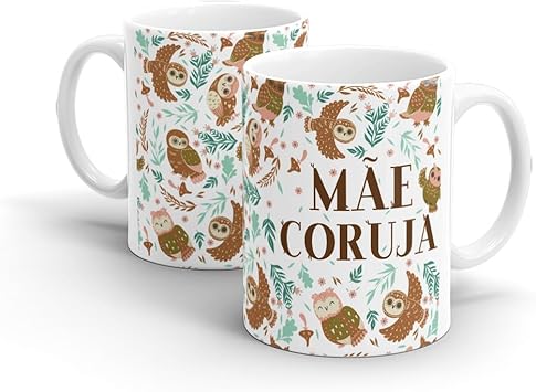 Caneca Cerâmica - Mãe Coruja