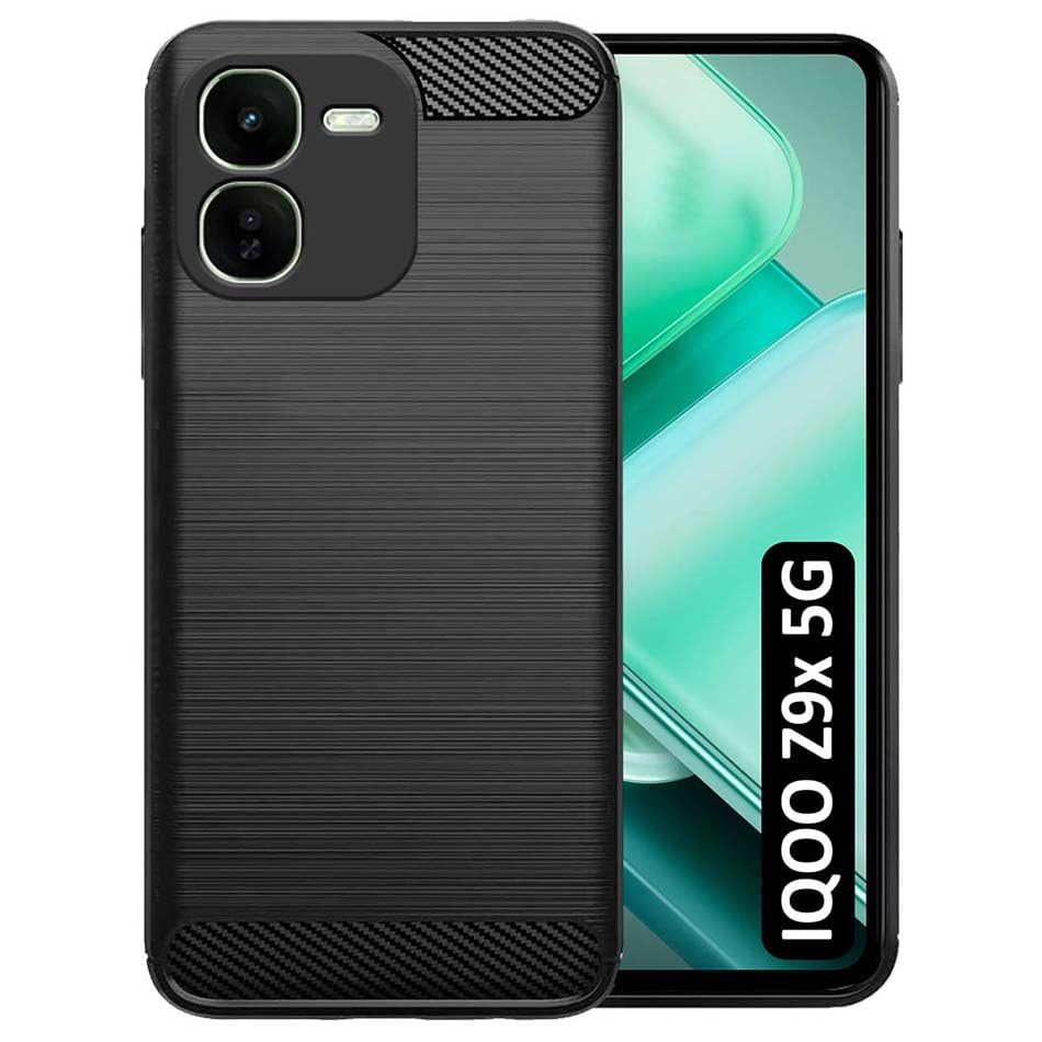 Fashionury Back Cover for iQOO Z9x 5G | Anti-Slip Grip | Hybrid Protection | Rubber TPU Stylish Back Case for iQOO Z9x 5G (Black) (B0D5WJL5MX) Amazon Price History, Amazon Price Tracker