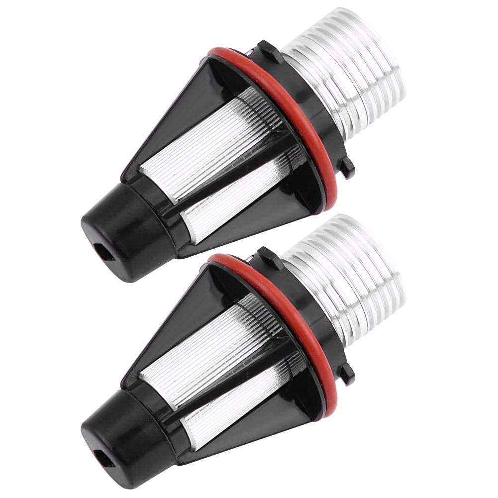 EBTOOLS Ampoules LED Angel Eyes E60-12V 5W Blanc 5000K Lot de 2 pour E60 E61 E39 E53