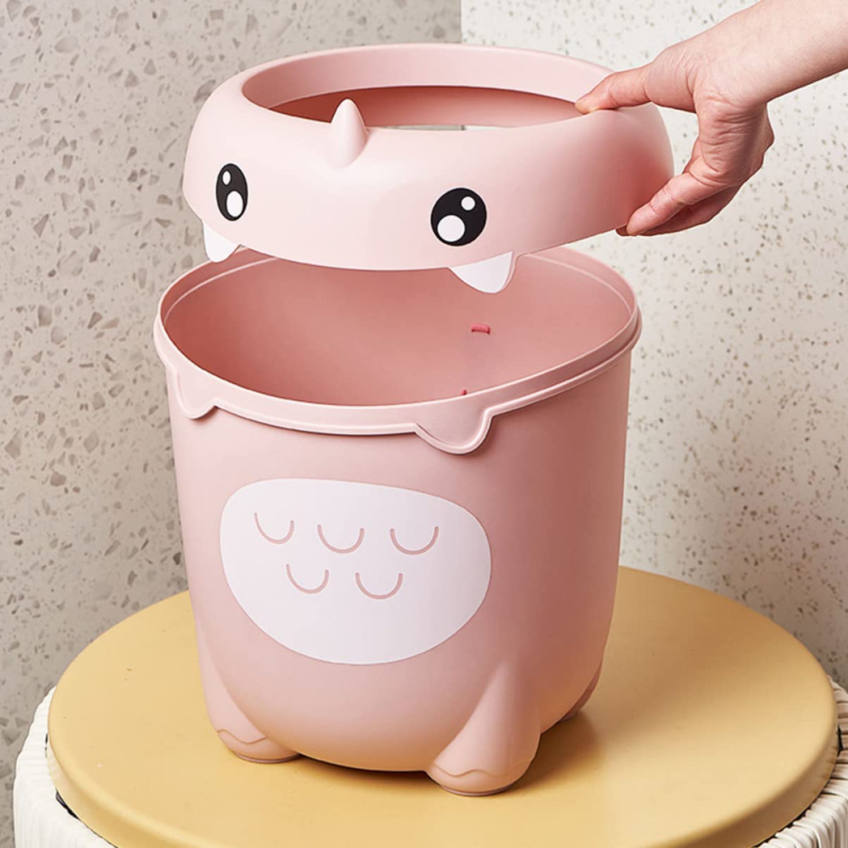 Artibetter Cestino di Immagazzinaggio del Contenitore di Carta Straccia Cestino per Bambini Creativo Ragazzo Camera Secchio Dinosauro Trash Articoli Vari per Bambini Senza Coperchio per