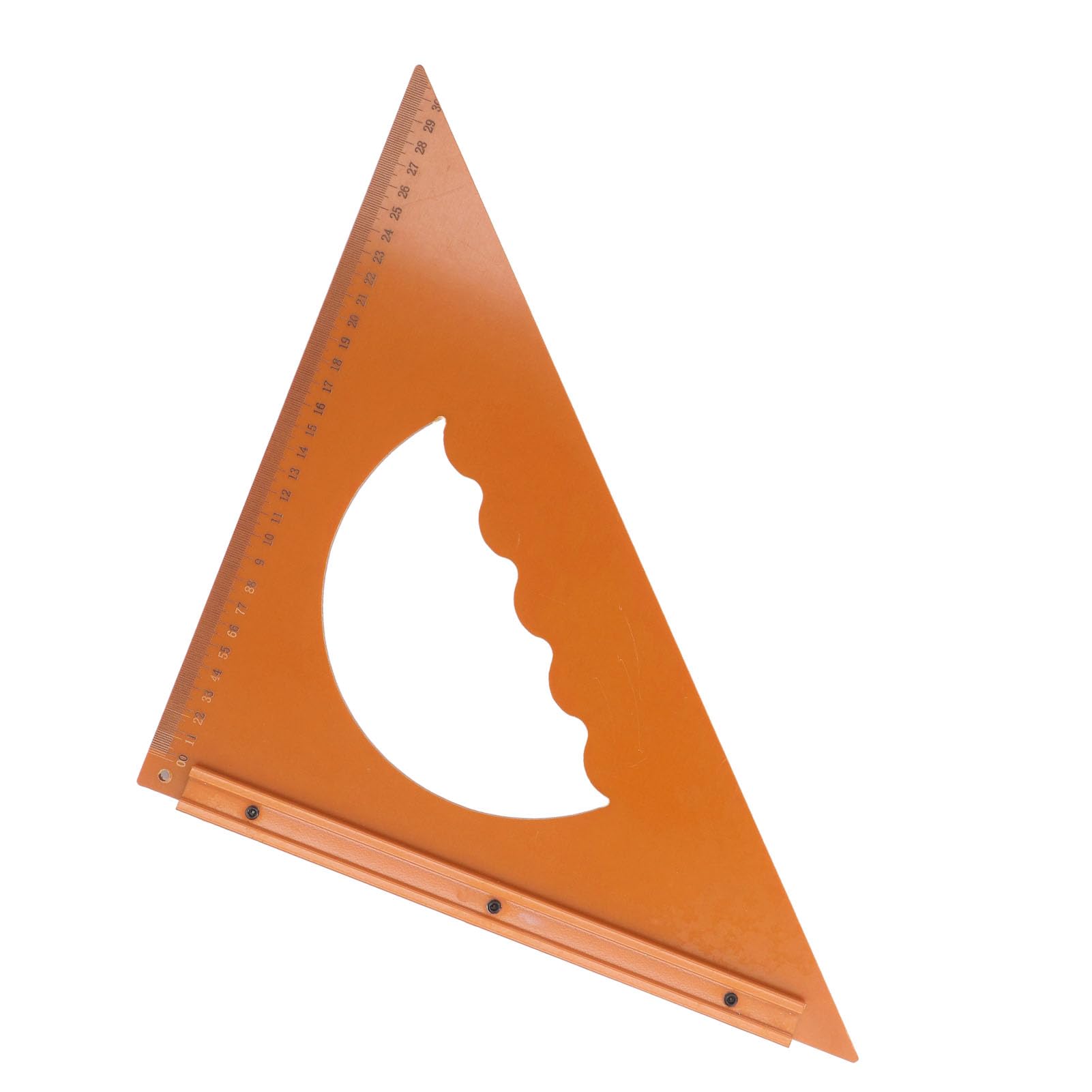 MRKU Righello Triangolare per la Lavorazione del Legno, 31 cm x 31 cm, Angolo retto di 90 Gradi, Strumento di misurazione.
