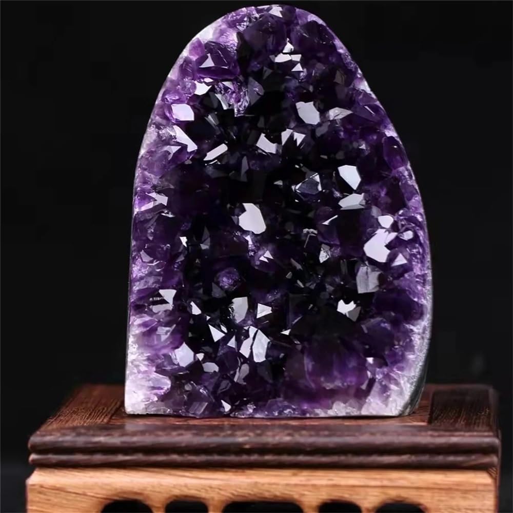 LLBOGRGGN Stone Violet Amethyst Cluster Crystal Quartz (Size:410-500g)