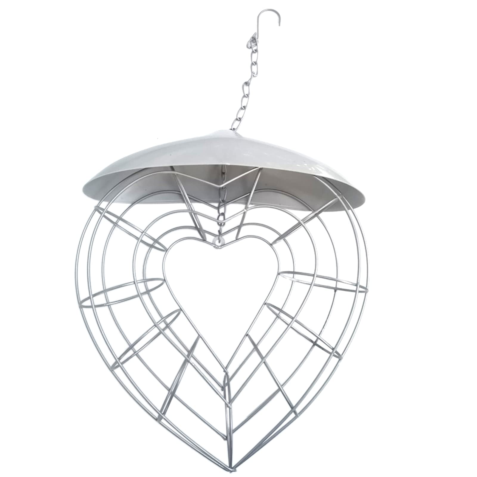 NEWFT Wild Bird Feeder Bird Food Container No-Mess for Parrots Budgies Cockatiel Hanging Suet Basket Holder Feeding Tool
