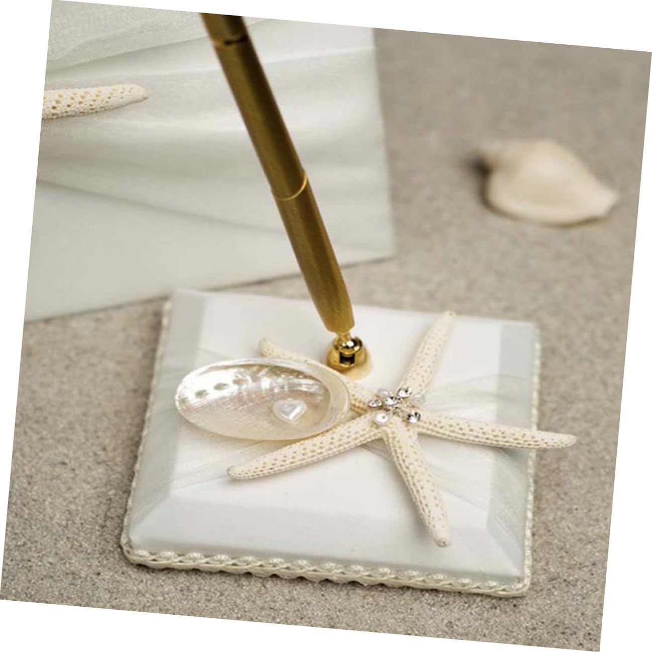 TOYANDONA Guest Book per Matrimonio in Stile Spiaggia con Copertina Bianco, per Registrazione Messaggi e Presenze a Feste di Nozze e Fidanzamento