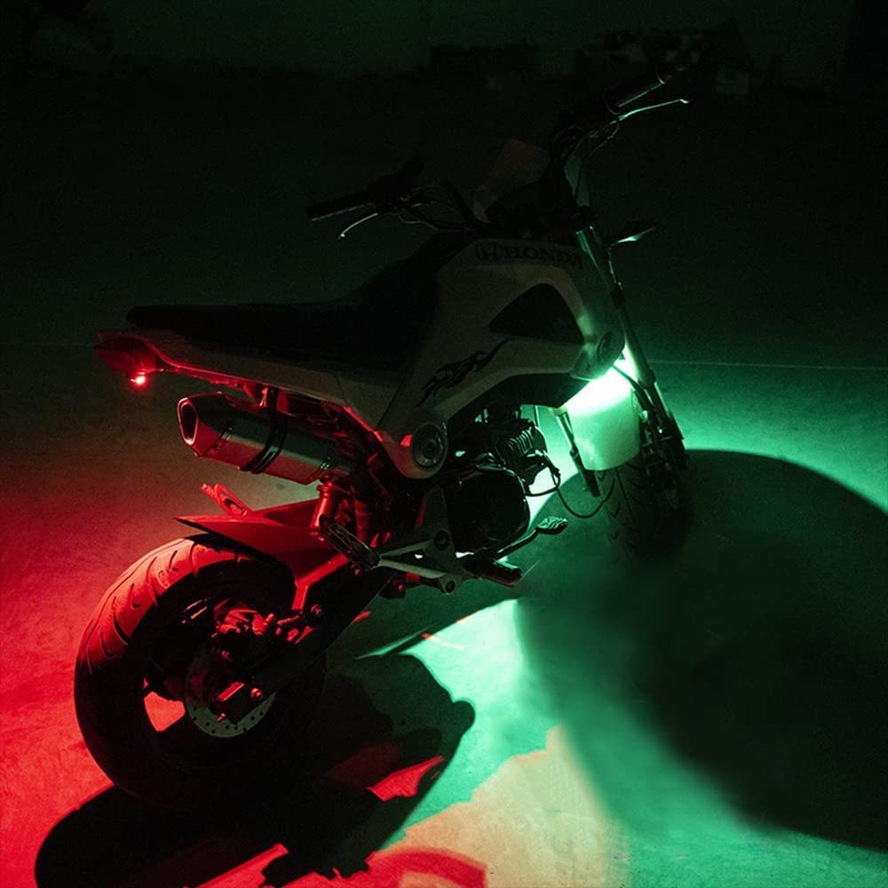 US1984 7 Colors 31 Modes LED Aircraft Strobe Lights for Auto Car Drone Bicycle Bike Helmet Warning Lights, Led Strobe Light with Memory Function, Warning Rear Light for Motorcycle and car (1pcs) 2